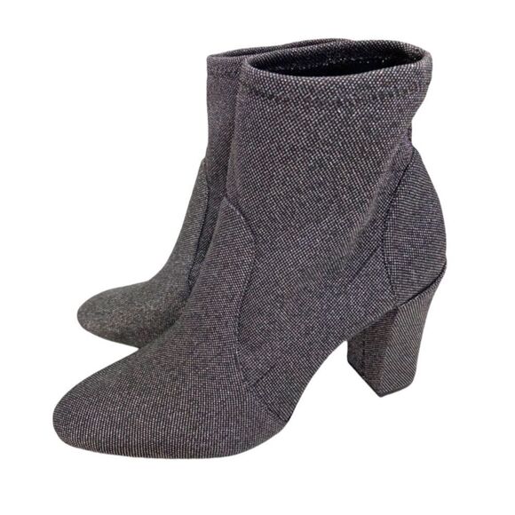 Schutz Ditte Stretch Knit Metallic Bootie - Picture 1 of 12